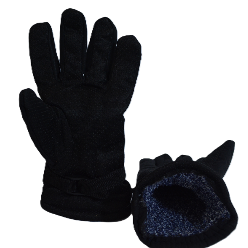 Guantes negro de lana